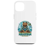 Michigan Grands Lacs Ours Eau Nature Vibes Coque pour iPhone 13
