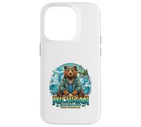 Michigan Grands Lacs Ours Eau Nature Vibes Coque pour iPhone 14 Pro