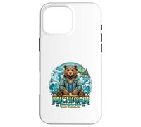 Michigan Grands Lacs Ours Eau Nature Vibes Coque pour iPhone 16 Pro Max