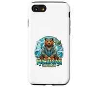 Michigan Grands Lacs Ours Eau Nature Vibes Coque pour iPhone SE (2020) / 7/8