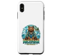 Michigan Grands Lacs Ours Eau Nature Vibes Coque pour iPhone XS Max