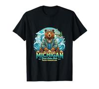 Michigan Grands Lacs Ours Eau Nature Vibes T-Shirt
