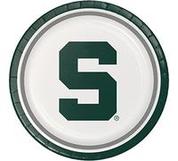 Michigan State University Lot de 24 assiettes en carton