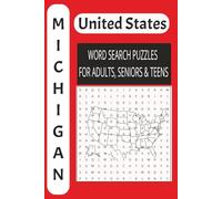 Michigan USA Word Puzzle Book: The Ultimate Word Search Book for Adults, Seniors, and Teens | Large Print Edition | Brain Training Adventure: 50 Exciting Puzzles!
