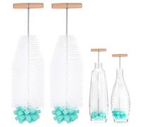 MICHIHOMIE Brosse de 32 cm de long, 2 pièces de nettoyeur de bouteille d'eau pour carafes en verre, bouteilles de soda, biberons, biberons, compatible avec les bouteilles SodaStream