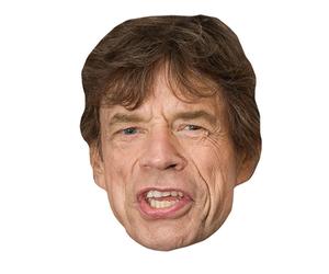 Mick Jagger Big Head. Masque plus grand que nature.