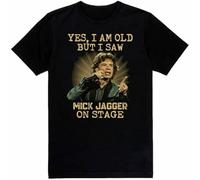 Mick Jagger Country Music Rock Vintage T-Shirt Funny Cotton Tee Gift Men Black XL