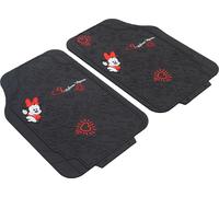 TataWay - Tapis de Voiture Minnie Mouse | Universels en PVC | Décoration Voiture Disney | P 44 x 65 cm, Noir, Polychlorure de Vinyle (PVC)