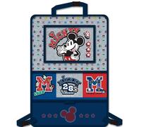 Tataway Organiseur de voiture Disney gris et bleu pour enfants, protecteur de siège de rangement avec le mignon petit Mickey Mouse Mickey Mouse
