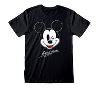 Mickey et Amis - Mickey Face - T-Shirt pour Hommes (S)