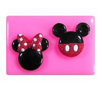 Mickey et Minnie Mouse moule en silicone Face moule pour décoration gâteau glaçage pour gâteau Sugarcraft outil de fées Blessings