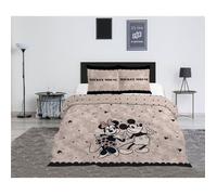 Aymax Parure de lit double Mickey et Minnie Classic polycoton réversible 240x220 + 2 taies 65x65