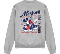Mickey & Friends - "Good Company Good Times" Sweatshirt für Herren/Damen Uni TV15066 (M) (Grau meliert)