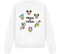 Mickey & Friends - Sweat-shirt Homme/Femme Unie TV15053 (S) (Blanc)