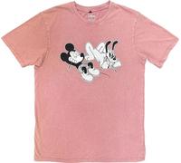 Mickey & Friends - T-shirt "Relax" pour hommes/femmes unie, lavage de pierres RO14511 (XL) (rouge cachemire)