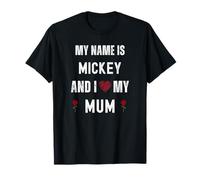 Mickey I Love My Mum Une Jolie fête des mères personnalisée T-Shirt