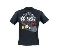 Mickey & Minnie Mouse Mickey - Rock Homme T-Shirt Manches Courtes Noir L