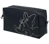 Mickey & Minnie Mouse Minnie Mouse Unisexe Trousse à cosmétiques Noir/Blanc, 100% Polyester,