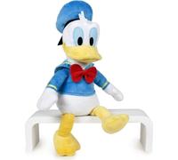 Mickey Mouse 760014113 by Play Peluche Donald, officiel Disney, doux, 40 cm, bleu/jaune/blanc, 30 cm, assis et 40 cm debout (8425611341137)