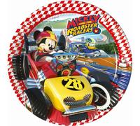 Mickey Mouse And The Roadster Racers - Pack de 8 assiettes jetables "Racing Driver" - Papier, carton SG31996 (Taille unique) (Coloré)