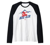 Mickey Mouse Big Air Ski Noël Manche Raglan