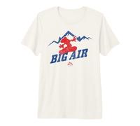 Mickey Mouse Big Air Ski Noël T-shirt haut de gamme