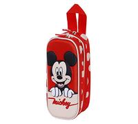 Mickey Mouse Bobblehead-Trousse 3D Double, Rouge