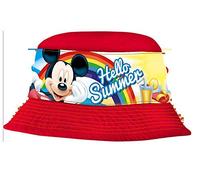 Mickey Mouse Bonnet d'été Type pêcheur Mickey Unisexe pour Enfants, Multicolore, Taille Unique