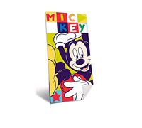 Mickey Mouse Coton Référence KD Plage Laver la Face Serviettes Textiles de la Maison Unisexe Adulte, Multicolore (Multicolore), Unique
