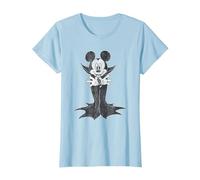 Mickey Mouse Count Dracula T-Shirt, Femme, Bleu Céleste, S