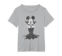 Mickey Mouse Count Dracula T-Shirt, Femme Grandes tailles, Gris Chiné, 3X