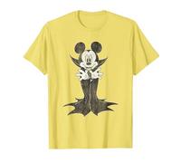 Mickey Mouse Count Dracula T-Shirt, Homme, Citron, L