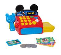 Mickey Mouse Disney Jr Caisse Enregistreuse Clubhouse avec Sons, Phrases et Argent Factice, 10 pièces, Développe Les Compétences en Mathématiques de Base, Jouet pour Enfants dès 3 Ans - Just Play