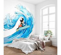 Mickey Mouse Enfants Chambre Photo Papier Peint Disney 3x2.8m Mural Bleu