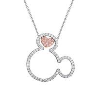 Mickey Mouse Femme Argent sterling Ronde N'est pas applicable Collier - N902052TZML-18.PH