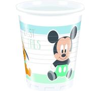 Mickey Mouse & Friends - Mugs de fête "Best Pals" pack de 8 - Plastique SG29772 (Taille unique) (Blanc/Marie)