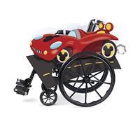 Mickey Mouse Fun House Housse de fauteuil roulant pour enfants, costume officiel Disney pour fauteuil roulant