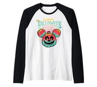 Mickey Mouse Happy Halloween Pumpkin Manche Raglan
