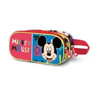 Mickey Mouse Joyful Trousse 3D Double, Bleu Bleu