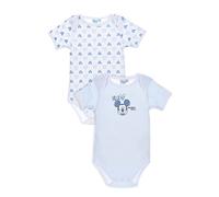 Mickey Mouse Lots de 2 Bodys, Bébé Garçon (24 Mois, Bleu)