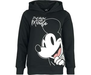 Mickey Mouse Mickey & Minnie Mouse It All Started with a Mouse Femme Sweat-Shirt à Capuche Noir