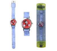Mickey Mouse Montre Bracelet Aloy Nylon de Mickey Classic (WD20177), Multicolore, Moyen (Kids Licensing 1)