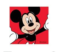 Mickey Mouse (Red) 40 x 40 cm Toile Imprimée