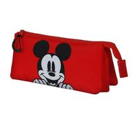 Mickey Mouse Red-Trousse Triple, Rouge, 23 x 11 cm