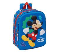 Mickey Mouse - Sac à dos de crèche 3D, nettoyage facile, idéal pour les enfants de différents âges, confortable et polyvalent, qualité et résistance, 22 x 10 x 27 cm