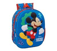 Mickey Mouse - Sac à dos scolaire avec design 3D, idéal pour les enfants de différents âges, confortable et polyvalent, qualité et résistance, 27 x 10 x 33 cm