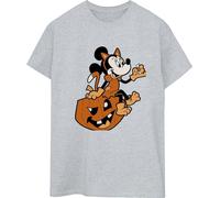 Mickey Mouse - T-shirt pour femme - Halloween BI53167 (XXL) (Gris)