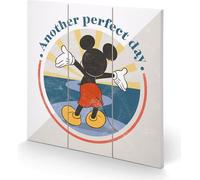 Mickey Mouse - Tableau "Another Perfect Day" PM3770 (Taille unique) (Blanc/Gris/Pétrole)