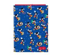 MICKEY MOUSE TODAY - Classeur Folio avec 3 rabats, idéal pour enfants de différents âges, confortable et polyvalent, qualité et résistance, 26 x 36,5 cm
