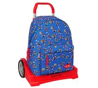 Mickey Mouse Today - Sac à dos scolaire 775, dos ergonomique, avec chariot Safta Evolution, idéal pour les enfants de différents âges, confortable et polyvalent, qualité et résistance, 31 x 13 x 43 cm